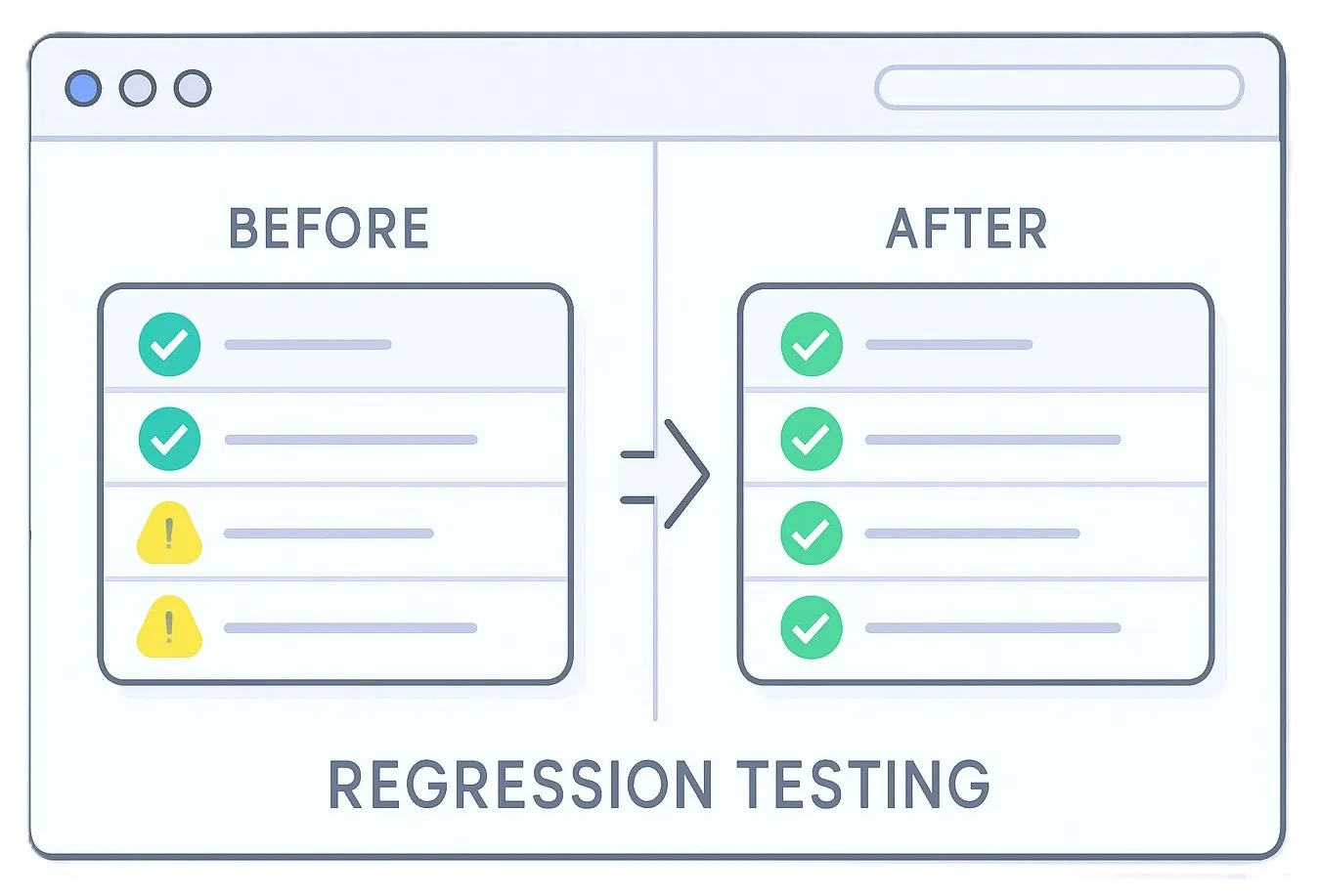 Regression Testing Application Validation Process Software application validation through regression testing process